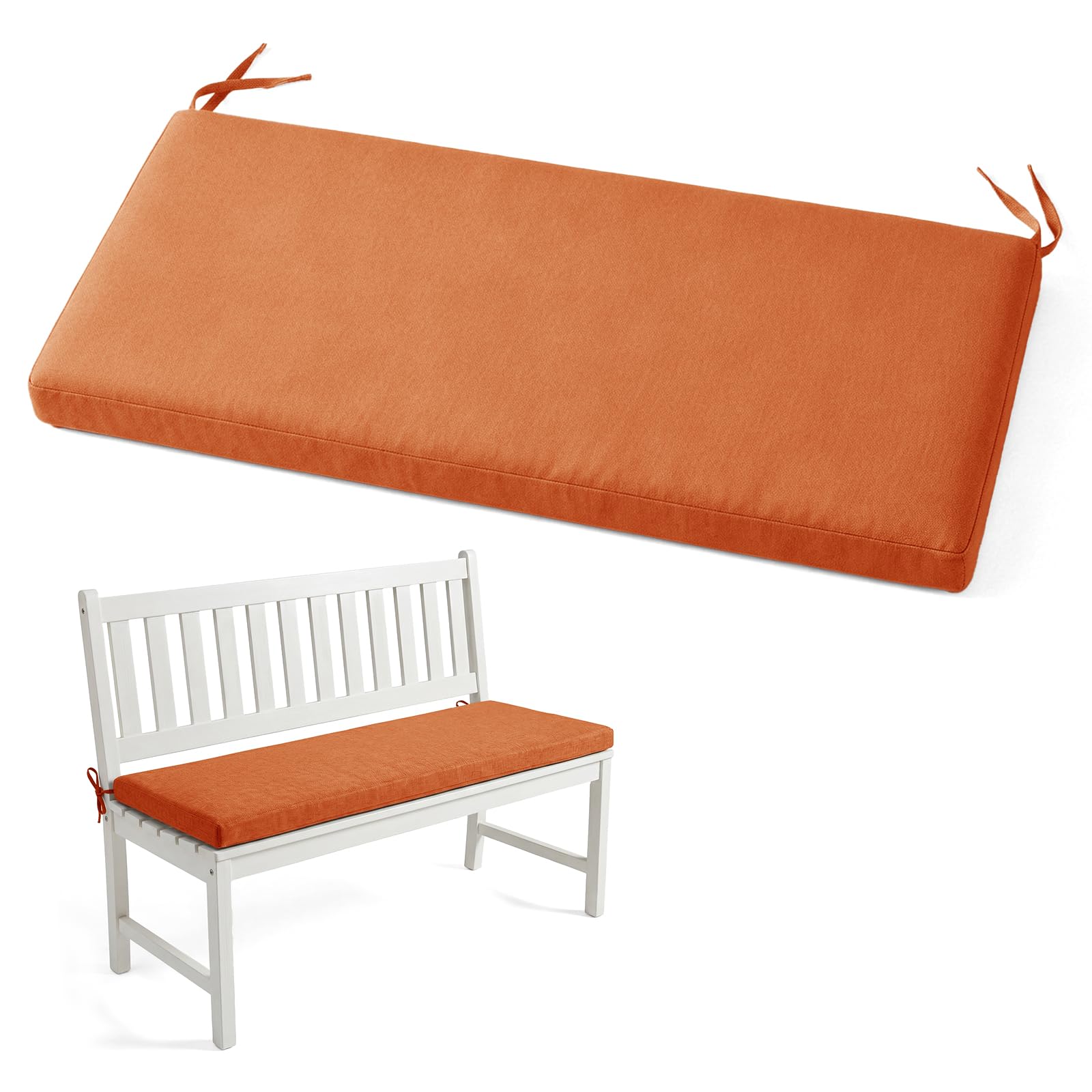 Linen Patio Furniture Cushions,Garden Bench Seat Pad,Indoor Bench Cushion