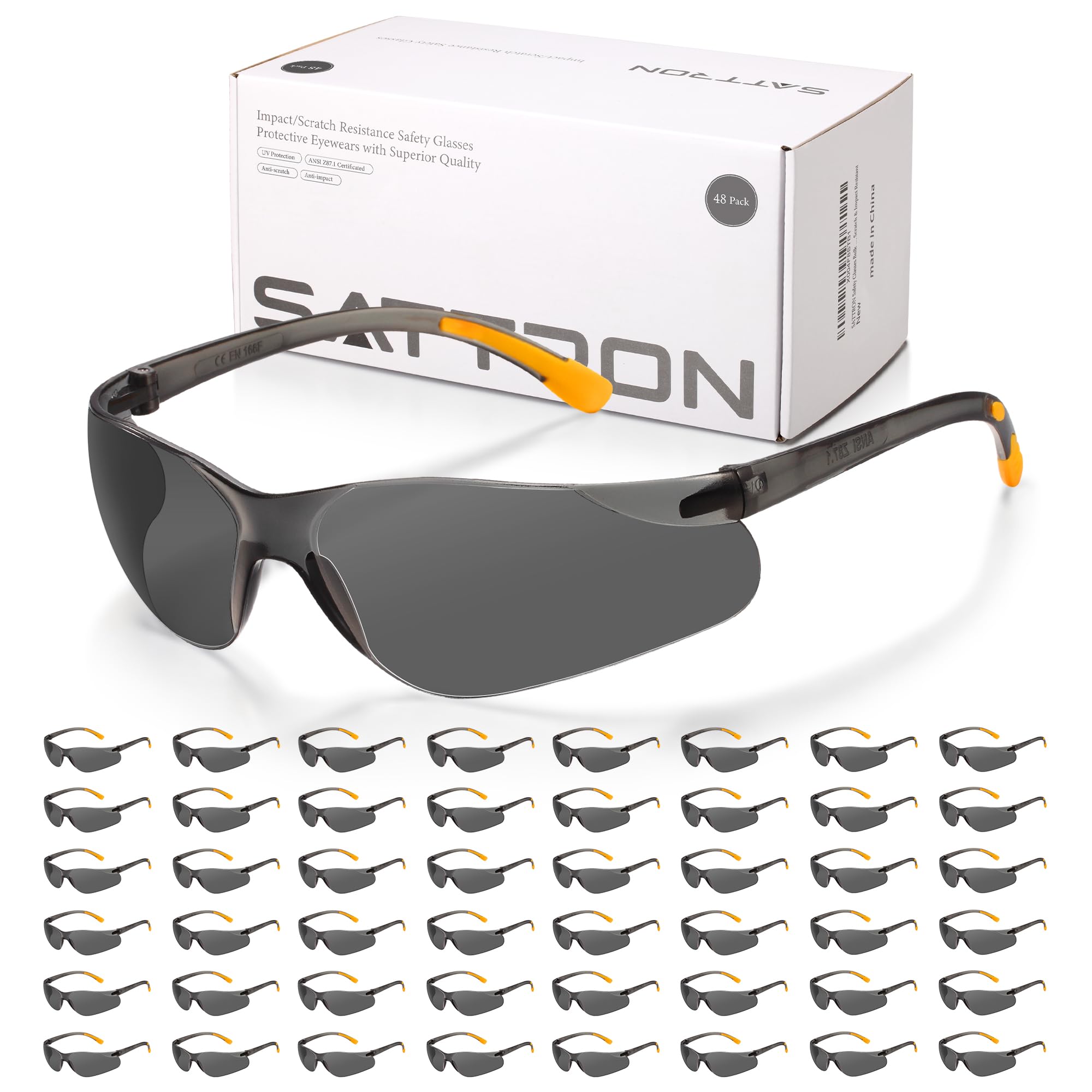 Safety Glasses Bulk Pack - 24 Clear Protective Eyewear -9 Safety Glasses Bulk Pack - 24 Clear Protective Eyewear -9