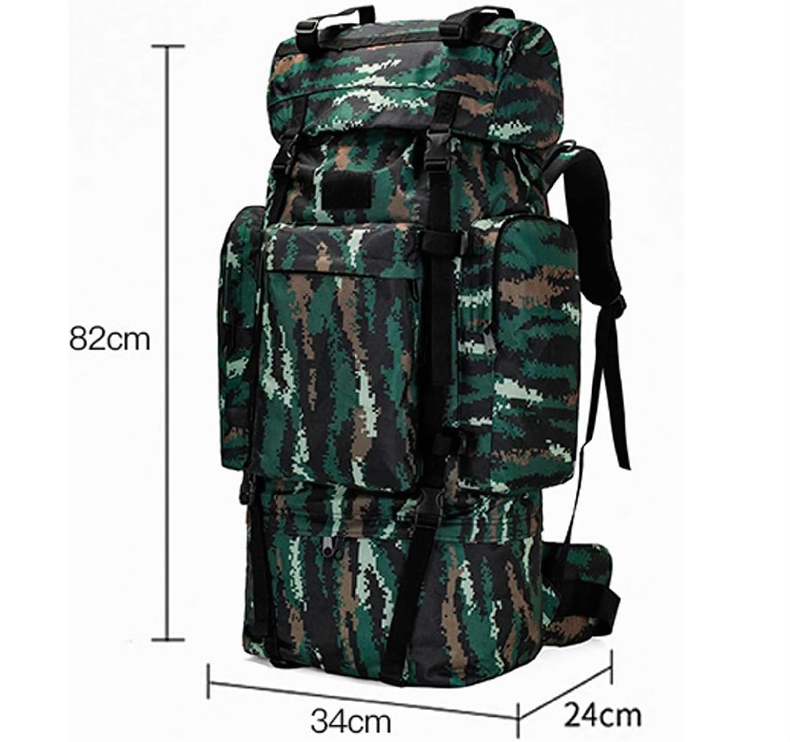 Trekking Zaino da Viaggio Zaino Grande Impermeabile da 110 Litri per Escursionismo All'aperto, Campeggio, Trekking, Antistrappo Zaino Leggero