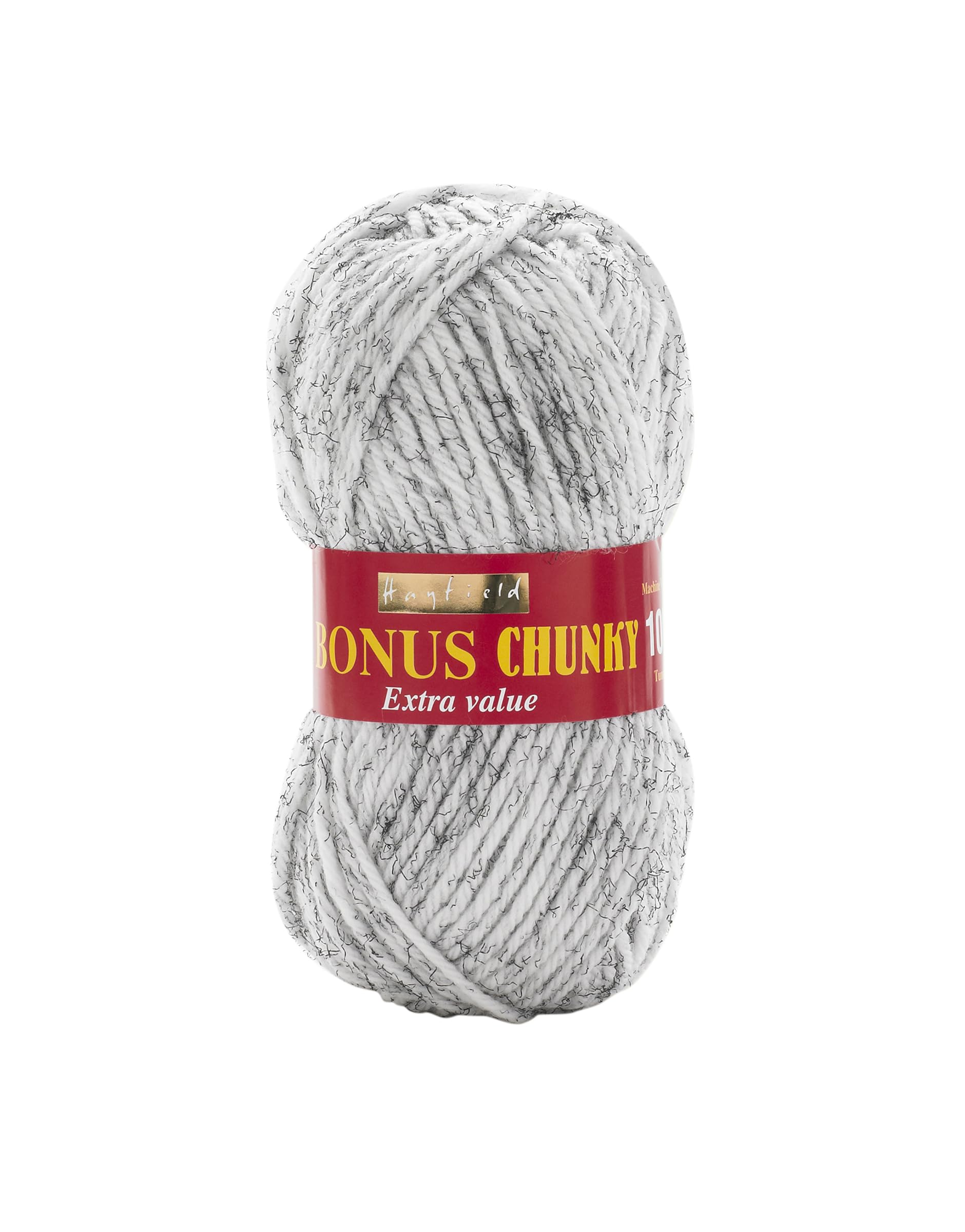 Sirdar Wool Hayfield Bonus Chunky, Stormcloud (931), 100g, White, F060-0931