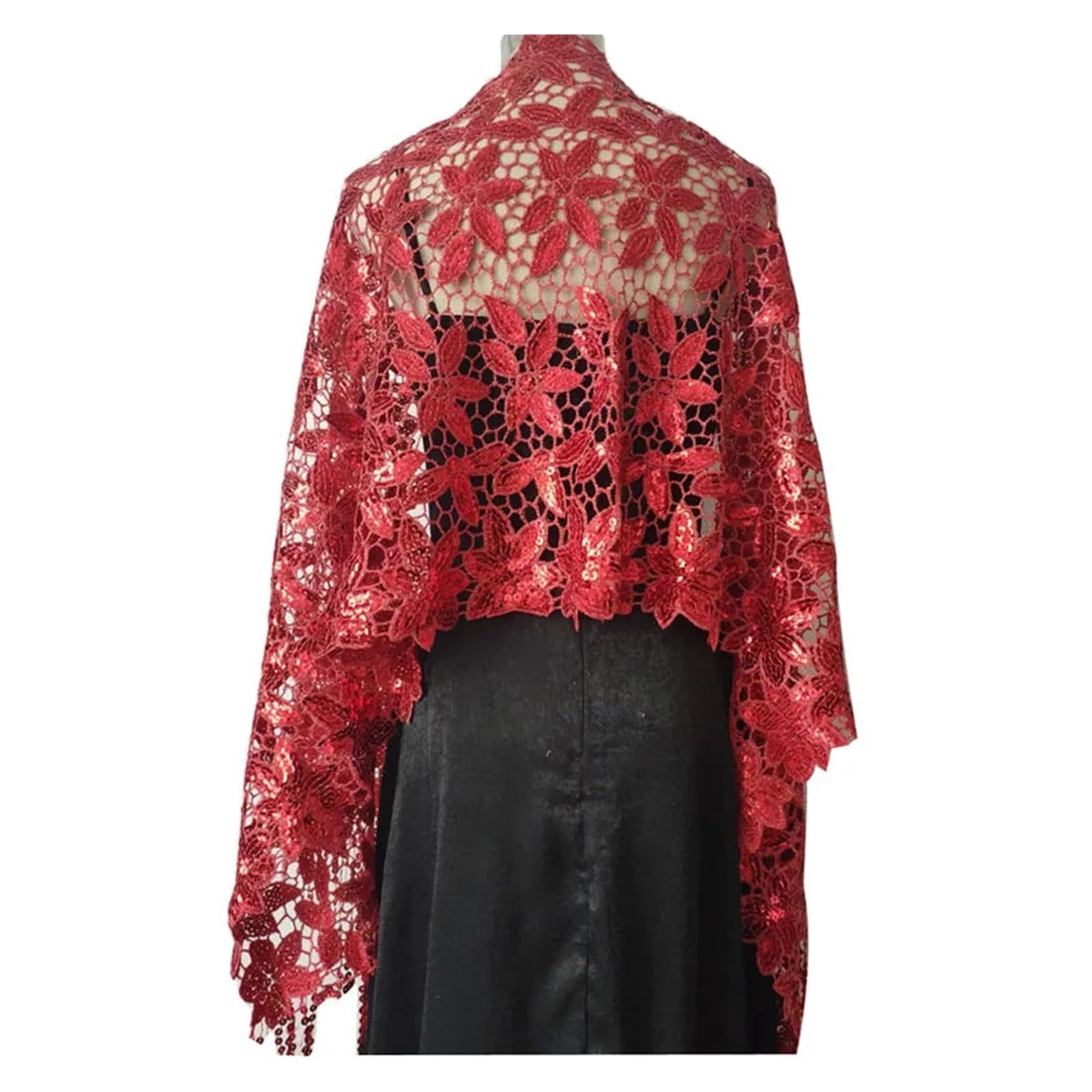 Chal de lentejuelas brillantes Elegante vestido de noche con purpurina y lentejuelas, chal for mujer, chales fiesta borlas, nupcial for dama honor, boda, Boleros, capas