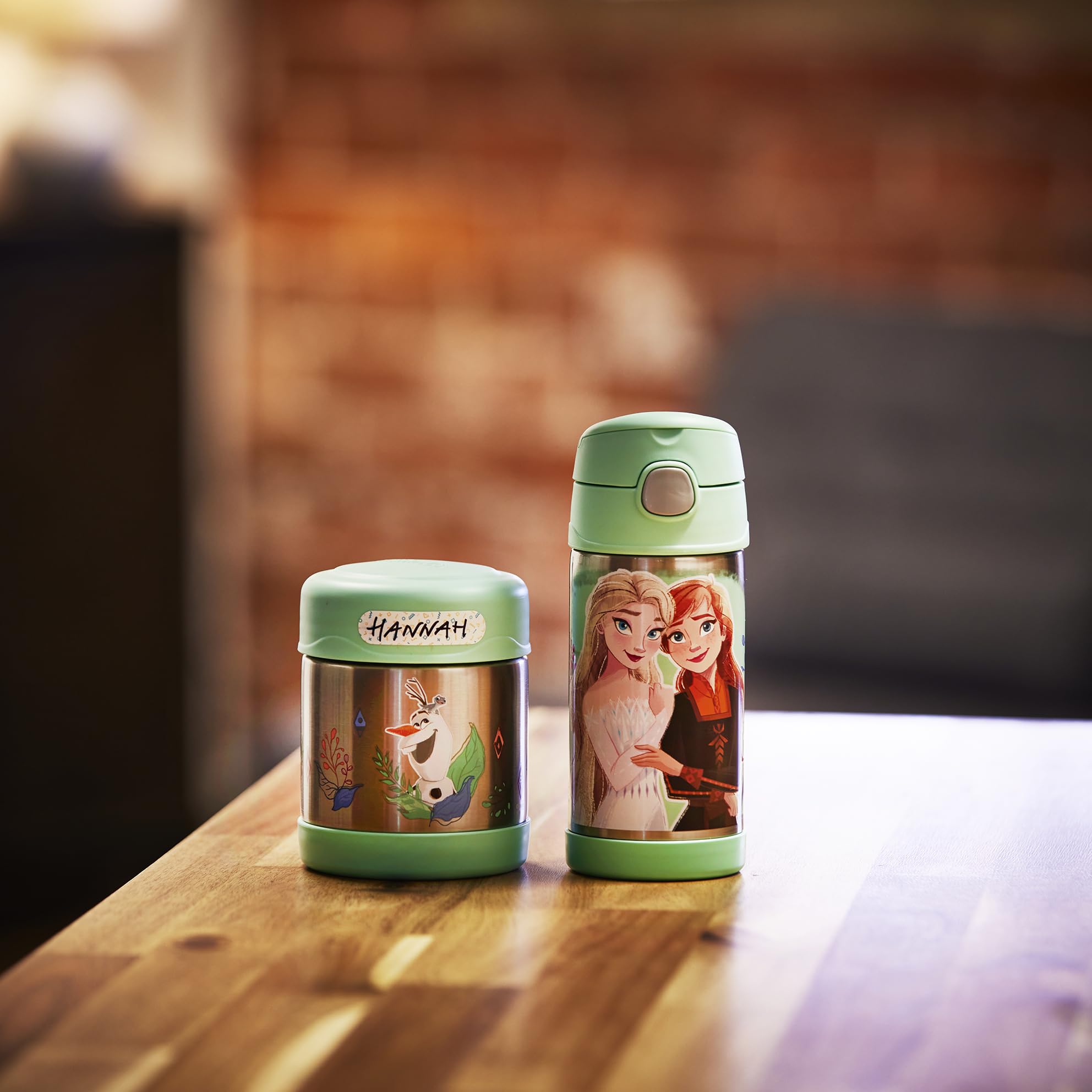 Thermos Kids FUNTAINER Disney Kraina Lodu II Anna Elsa, termos na żywność ze stali nierdzewnej, 300 ml, całkowicie szczelny, utrzymuje ciepło przez 5 godzin i zimno przez 7 godzin, bez BPA