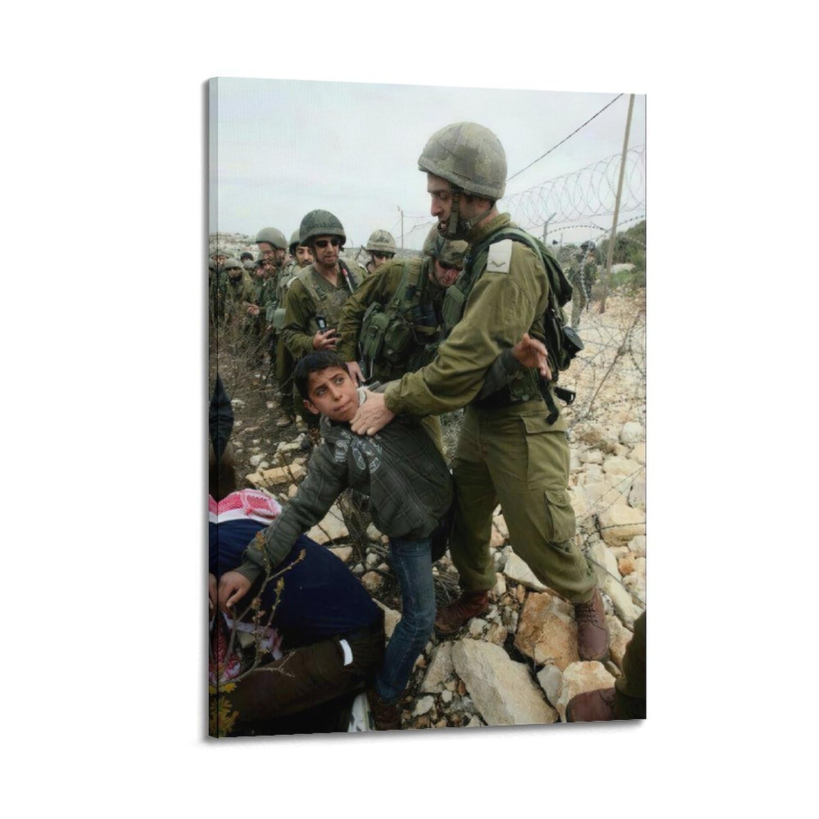 XKUGA World Peace Anti-War Freedom Palestine Gaza Poster Modern Decorative Canvas Prints - Ideal Wall Art for Family, Man Cave, Game Room, Boys & Girls Bedroom 20x30inch(50x75cm)