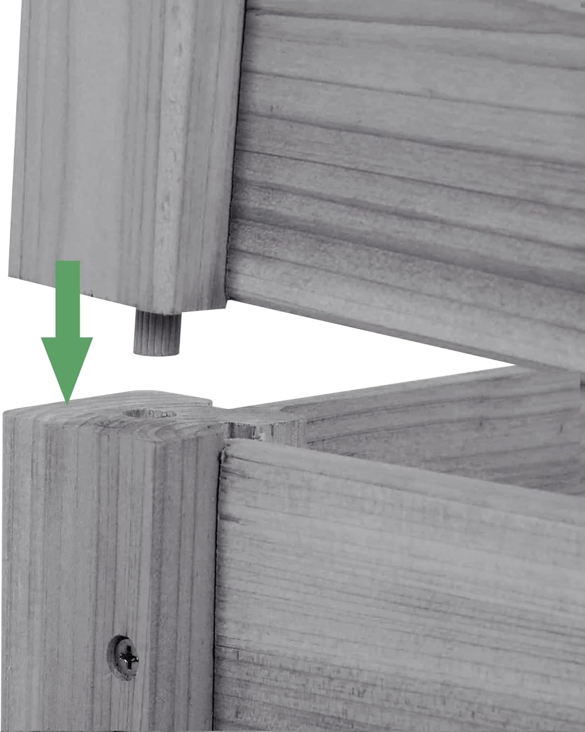 Topeakmart 3 Tier Raised Garden Bed Wood Garden Box Wooden Vegetables/Flower/Herb Elevated Garden Planter Boxes Outdoor, Gray