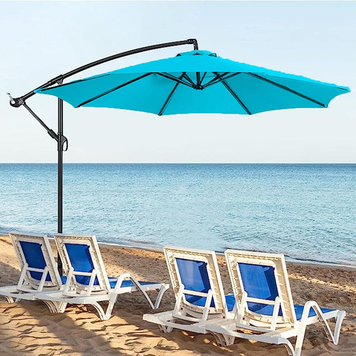 Telo Di Ricambio Per Ombrellone 350 Cm - 6/8 Bracci - Poliestere UV30+ Con Cuciture Rinforzate - copertina