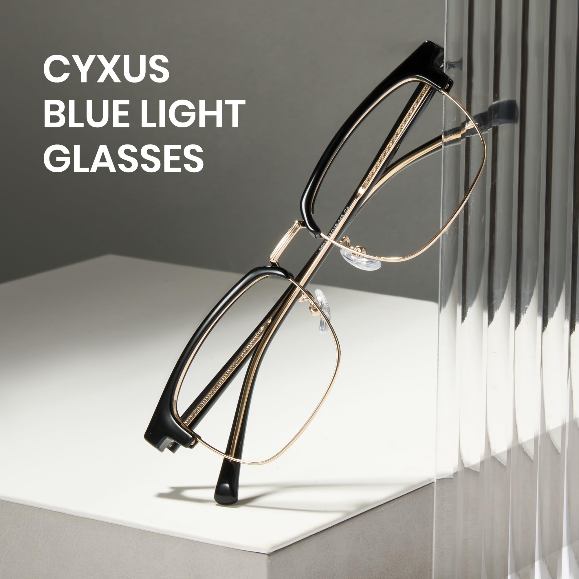 Cyxus Occhiali da sole con filtro per la luce blu, senza prescrizione medica, per uomo e donna, occhiali di sicurezza per computer, occhiali da gioco 8216