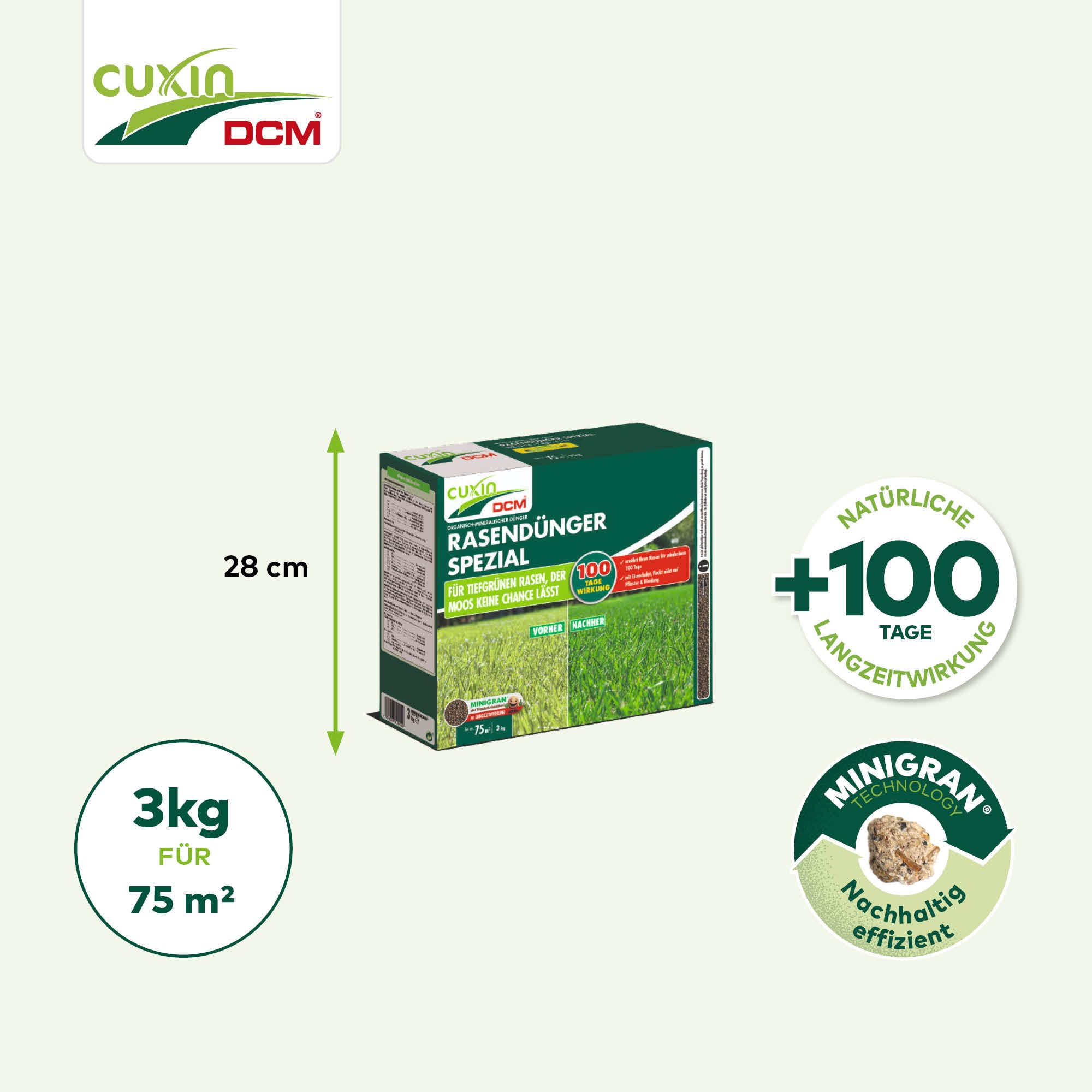 cuxin – DCM Césped abono especial minigran 3 kg