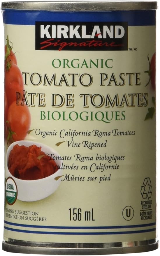 Kirkland Signature Organic Tomato Paste 12 X 156 ml, 12 Count Amazon