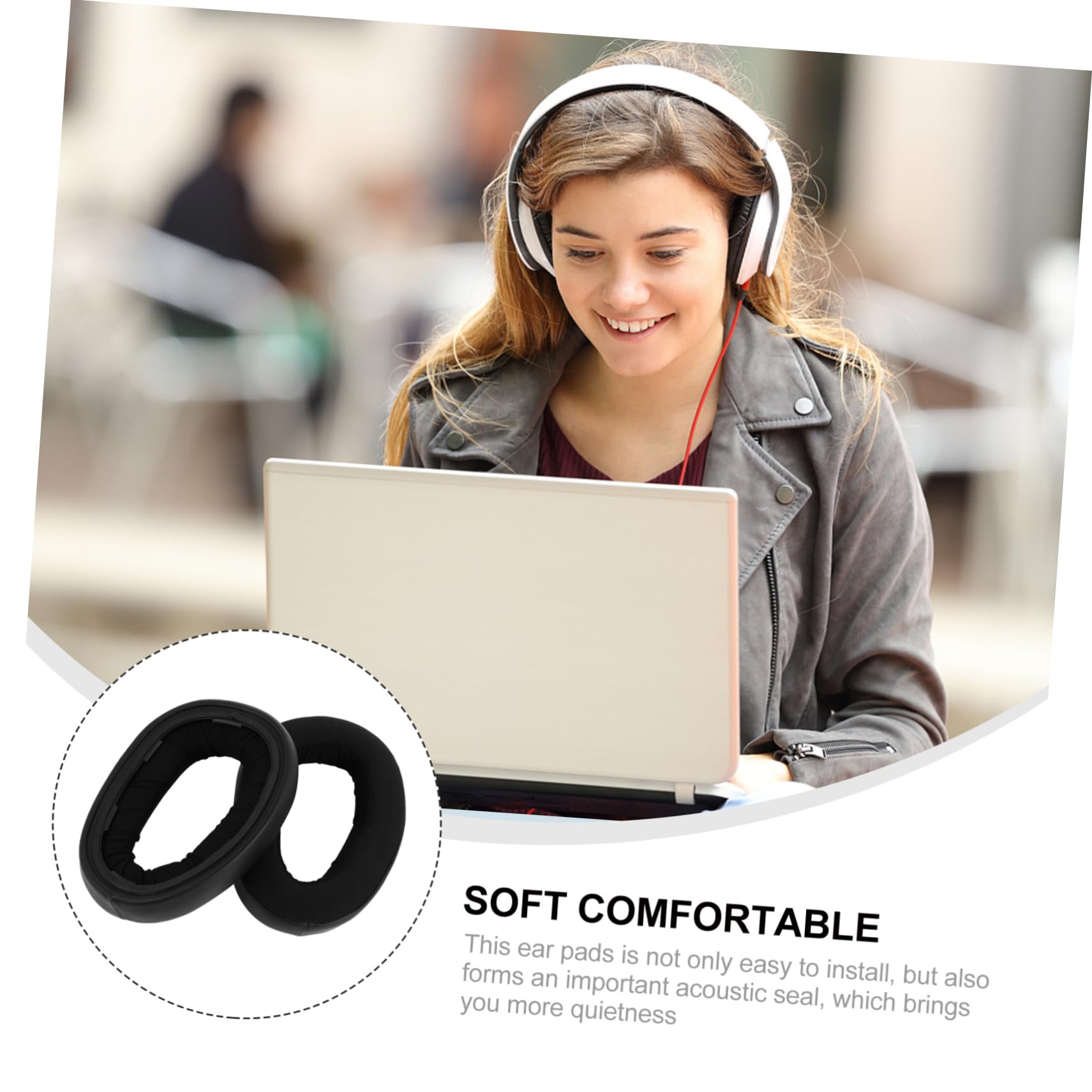 BESTonZON 3paia Auricolari Per Cuffie Comfort Sostituzione Facile Per Padiglioni Usurati