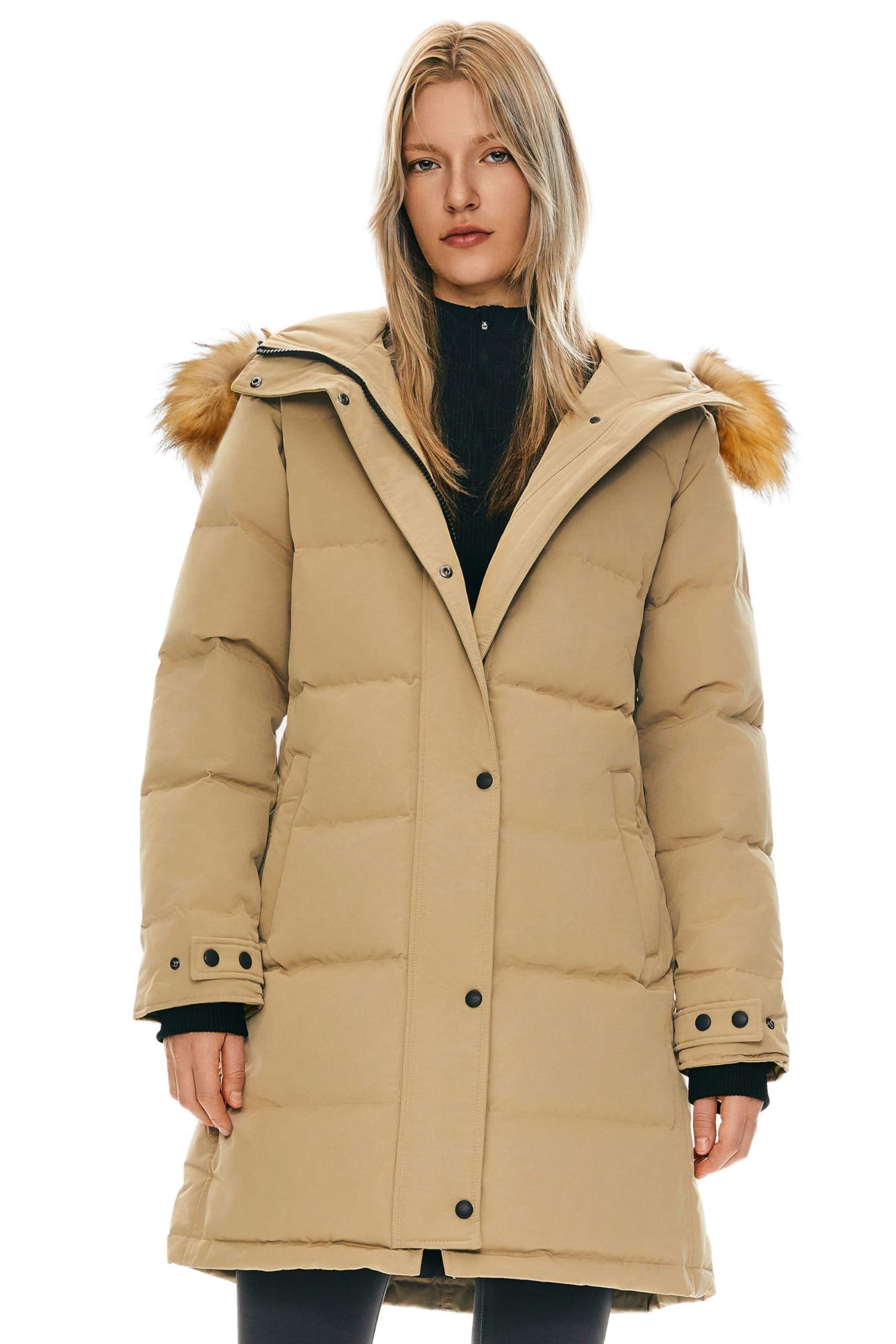 Orolay Women's Thickened Down Coat Long Puffer Jacket