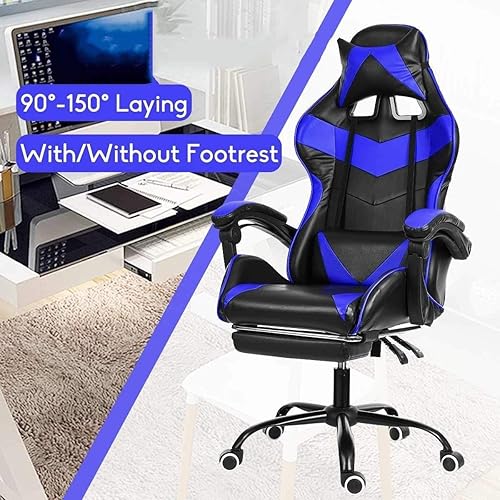Miniatura 3 de YDXNY - Silla de oficina ejecutiva silla de oficina con respaldo alto y reposapiés y acolchado grueso silla reclinable para computadora con respaldo