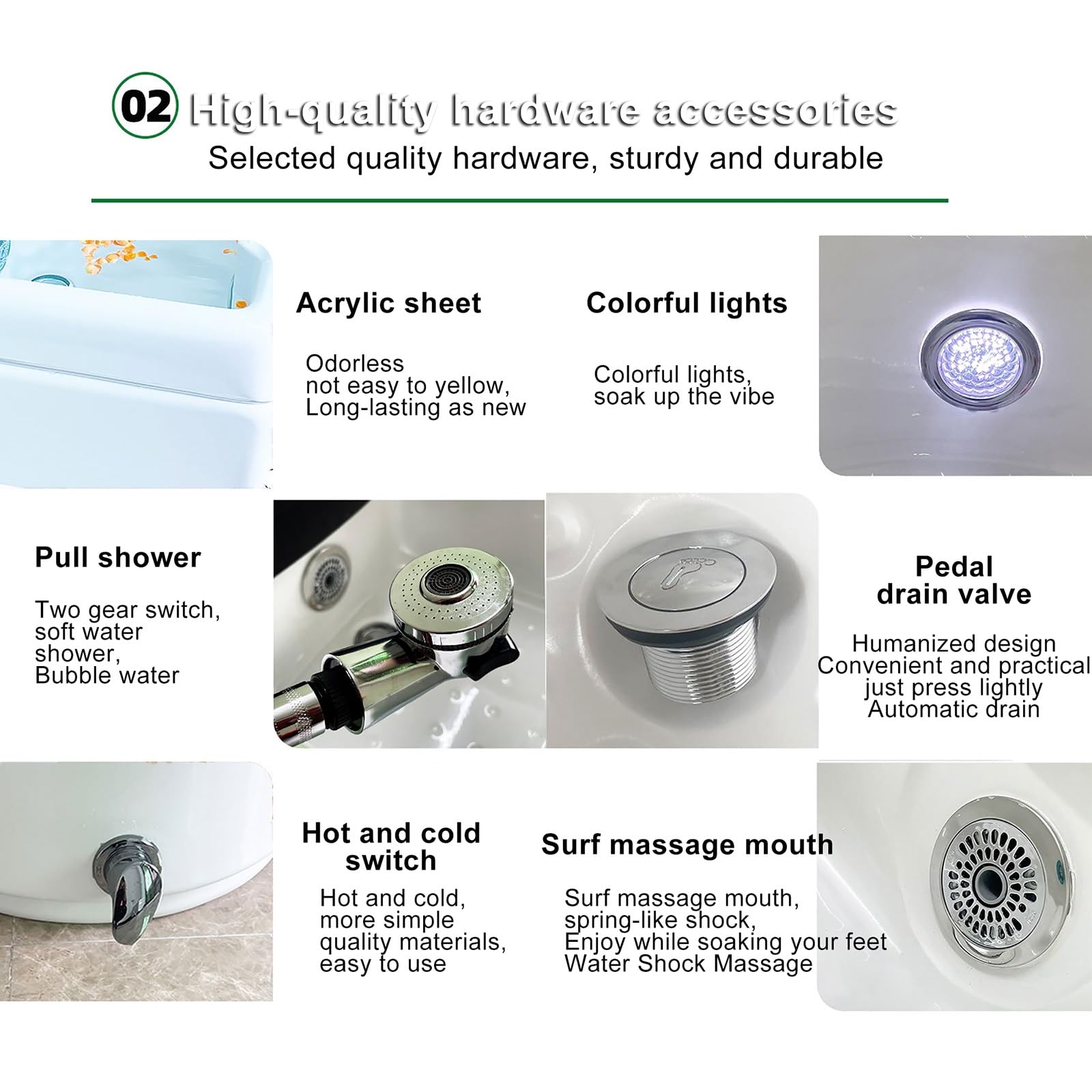 Cuenco de SPA para Baño de Pies Masajeador Pies con Luces Masajeador de Bañera con Vibración de Soplo Térmico uso Doméstico Aliviar la Fatiga y Relajar El Estado de ÁNimo para Pedicura Desintoxicación
