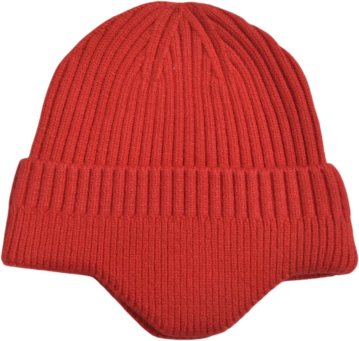 LLmoway Knit Beanie with Earflap Warm Winter Hat Soft Lightweight Stocking Cap for Men Women Youth Cold Weather Outdoor - Image 2