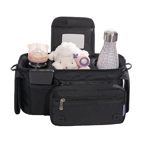 Miniatura 7 de RUVALINO Conjunto de equipo esencial para bebés para padres en movimiento bolsa de pañales mochila y organizador de cochecito
