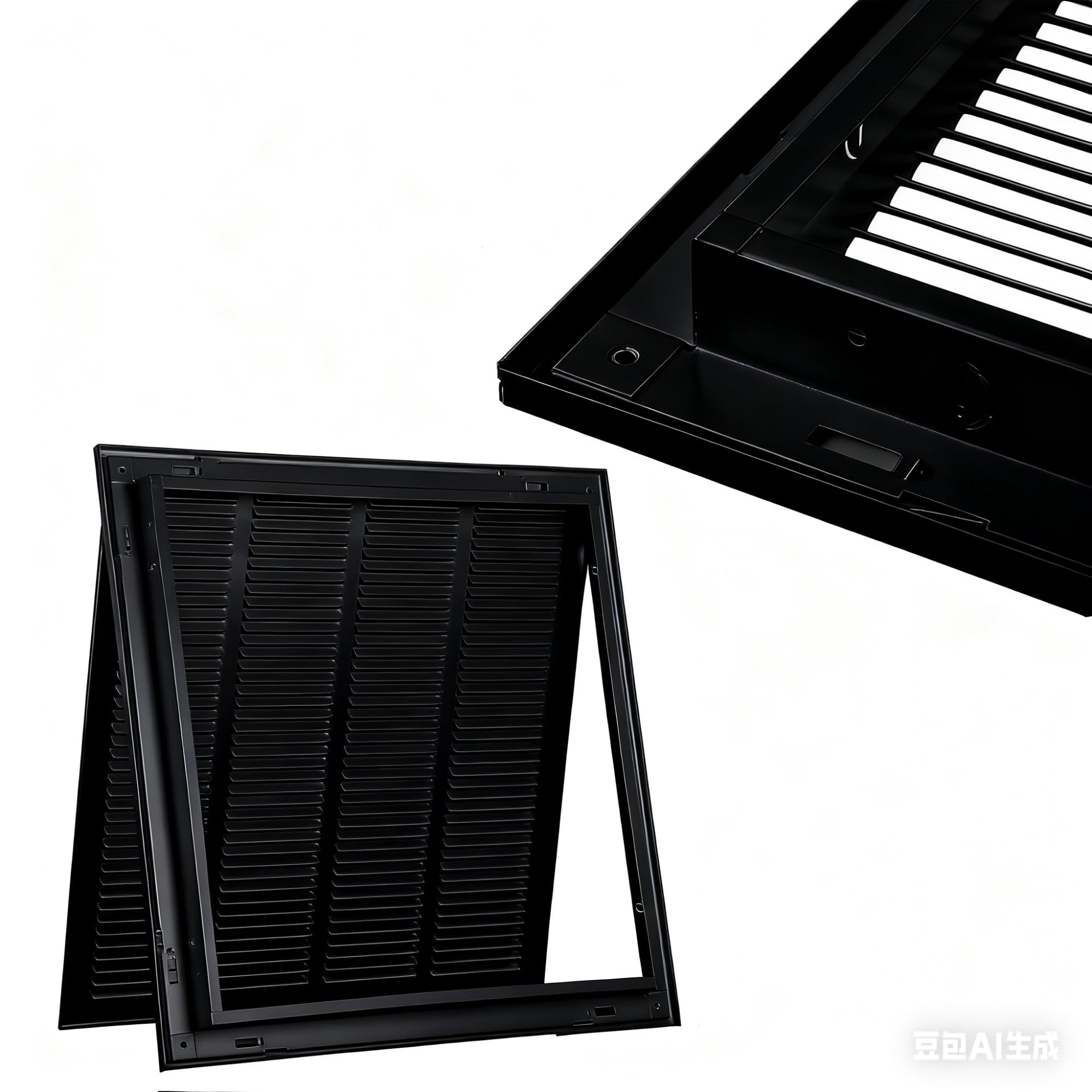 Puerta de panel de acceso con rejilla de ventilación con cierre magnético, acceso a la pared de aleación de aluminio para inspección de fontanería y ático, puerta de acceso para paneles de yeso con