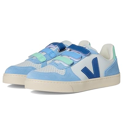 VEJA Kids Small V 10 Chromefree (Little Kid/Big kid) Kids Shoes Ice/Multico Indigo