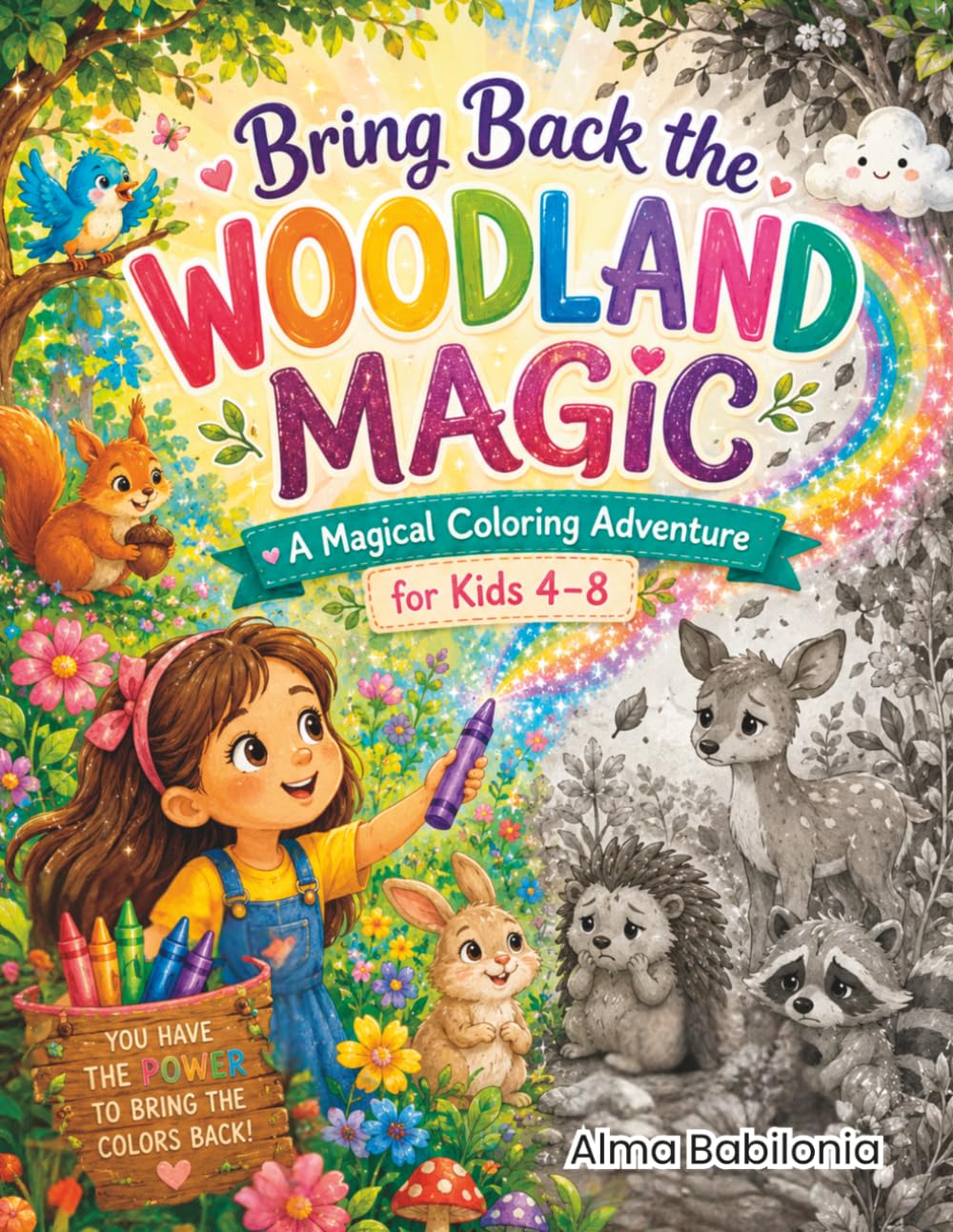 Bring Back the Woodland Magic: A Magical Coloring Adventure for Kids Ages 4–8