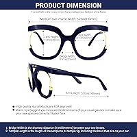 Vista 4 de VOOGLAM Marco de gafas cuadradas de gran tamaño con lente transparente para mujer Fredia OX739865