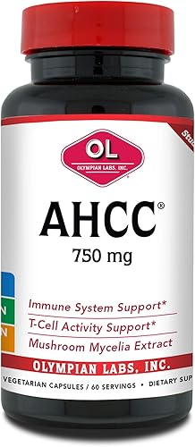 Miniatura 8 de Olympian Labs Suplemento AHCC premium de 750 mg de AHCC por cápsula  Apoya la salud inmunológica, la función hepática y la actividad natural de las