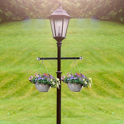 Miniatura 6 de Yaocom 3 piezas de soporte de escalera de brazo cruzado de acero de repuesto con tapa de bola de metal roscada de 1-38 pulgadas, barra de luz negra