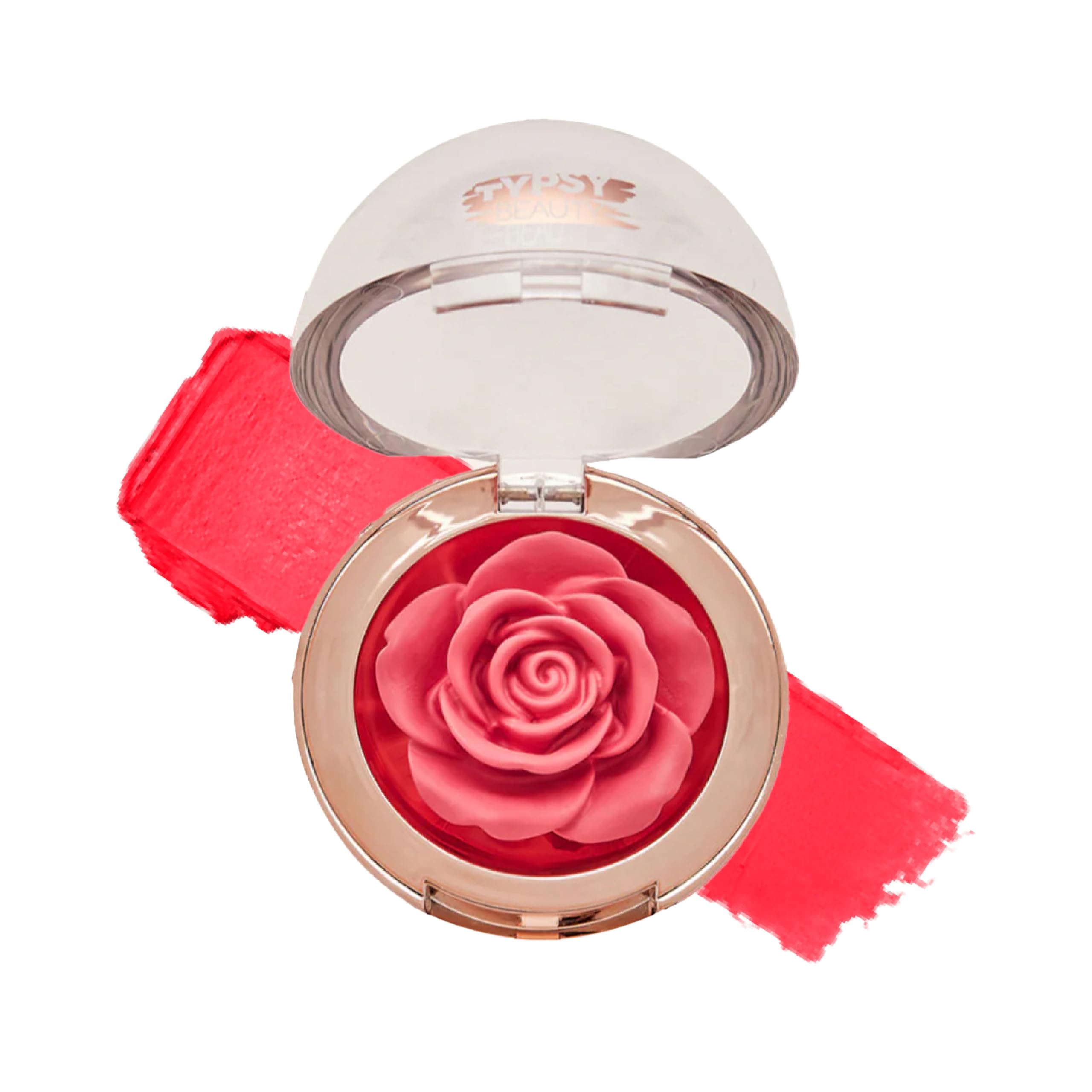 Typsy Beauty Enchanted Garden Rose Blush I 3D Cream Blush I Poison Apple | Infused with Vitamin E & Carnauba Wax | Cream to Matte Finish on Application I Cool Toned Fusia Red I Korea Formulated | 4.8g