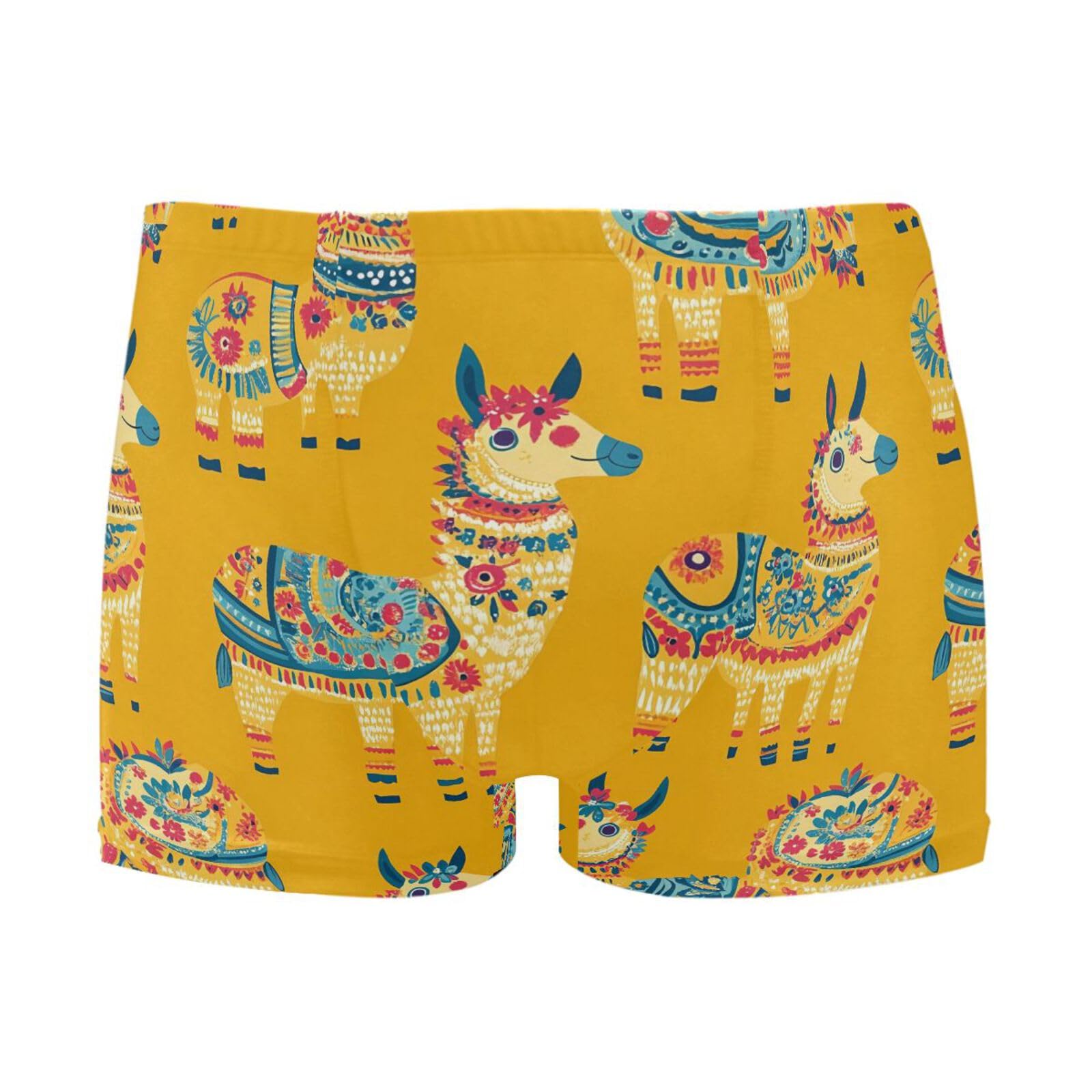 UMIRIKO Cute Alpaca Men Swim Brief Square Leg Swimsuit Swimwear Bathing Suits for Men M 202c0030