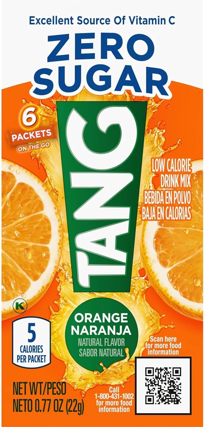 tang on the go powdered orange drink, 0.77 ounce (6 packets)