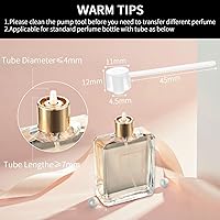 Vista 5 de Atomizadores recargables de perfume para viaje a granel, mini atomizador rociador con bomba dispensadora de recarga de perfume, herramienta de Negro