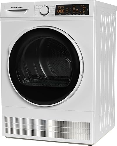 Miniatura 7 de Hamilton Beach Secadora eléctrica de ropa sin ventilación de tamaño completo, capacidad de 4 pies cúbicos, con bañera de acero inoxidable, fácil