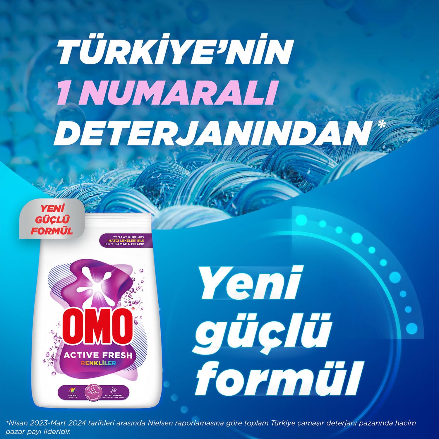 Omo Active Fresh Renkliler Toz Deterjanı 3 kg