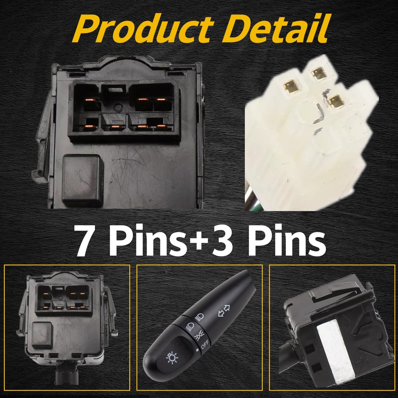 Turn Signal Combination Switch Compatible with Chevrolet Aveo Aveo5 Matiz Optra; Compatible with Pontiac G3 Matiz Wave 96540683