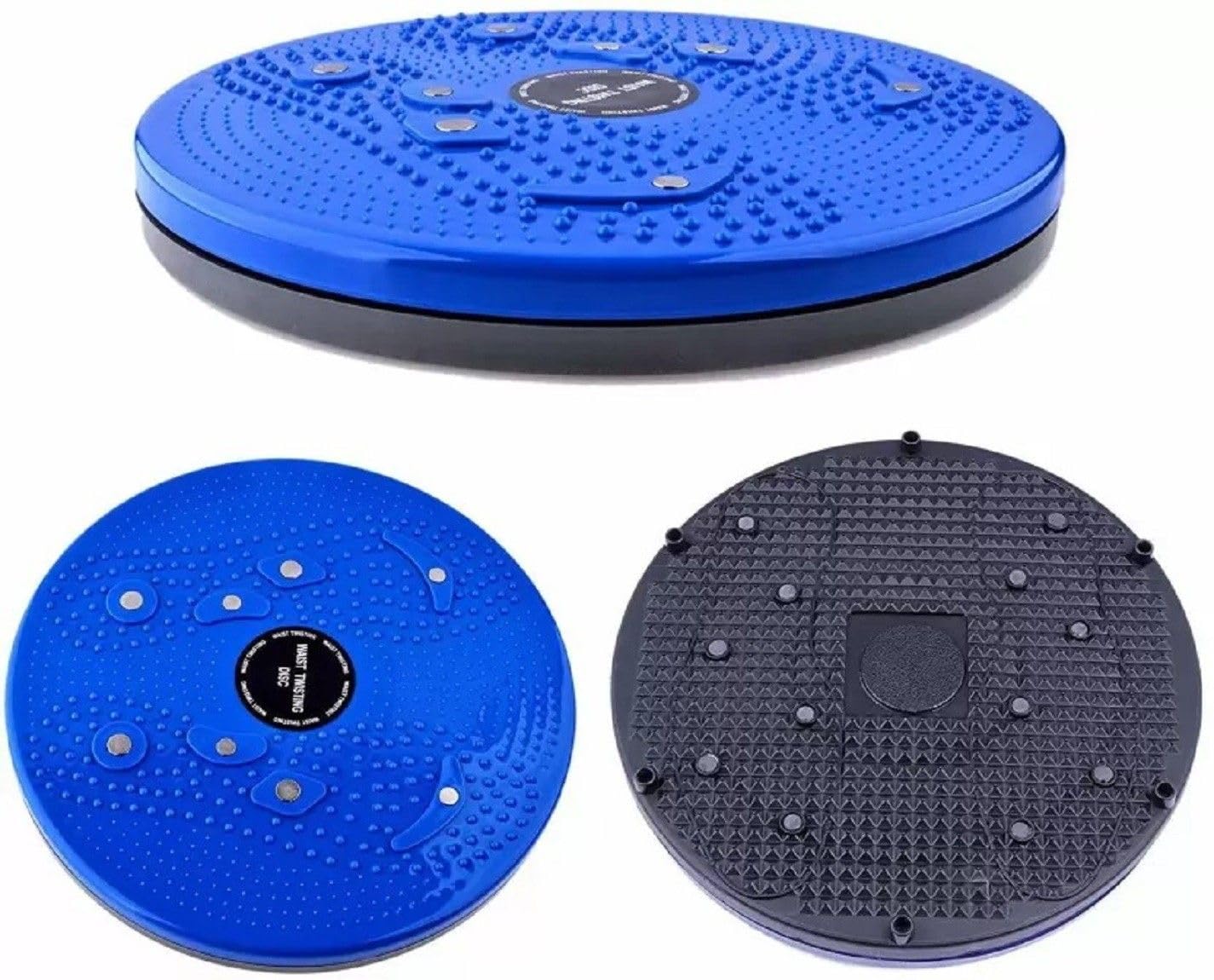 Owlix Tummy Twister Exercise Machine Magnet Balance Rotating Board Waist Twisting Disc Ab Exerciser (Black, Blue)-image-32