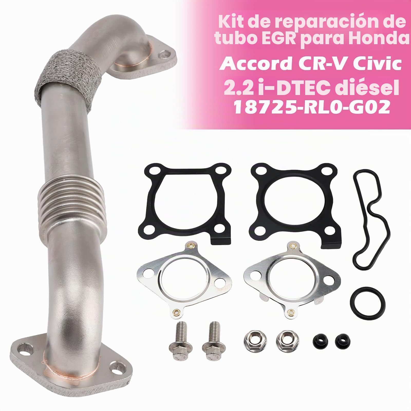 EGR Pipe Repair Kit para Honda Accord CR-V Civic 2.2 i-DTEC Diesel 18725-RL0-G02