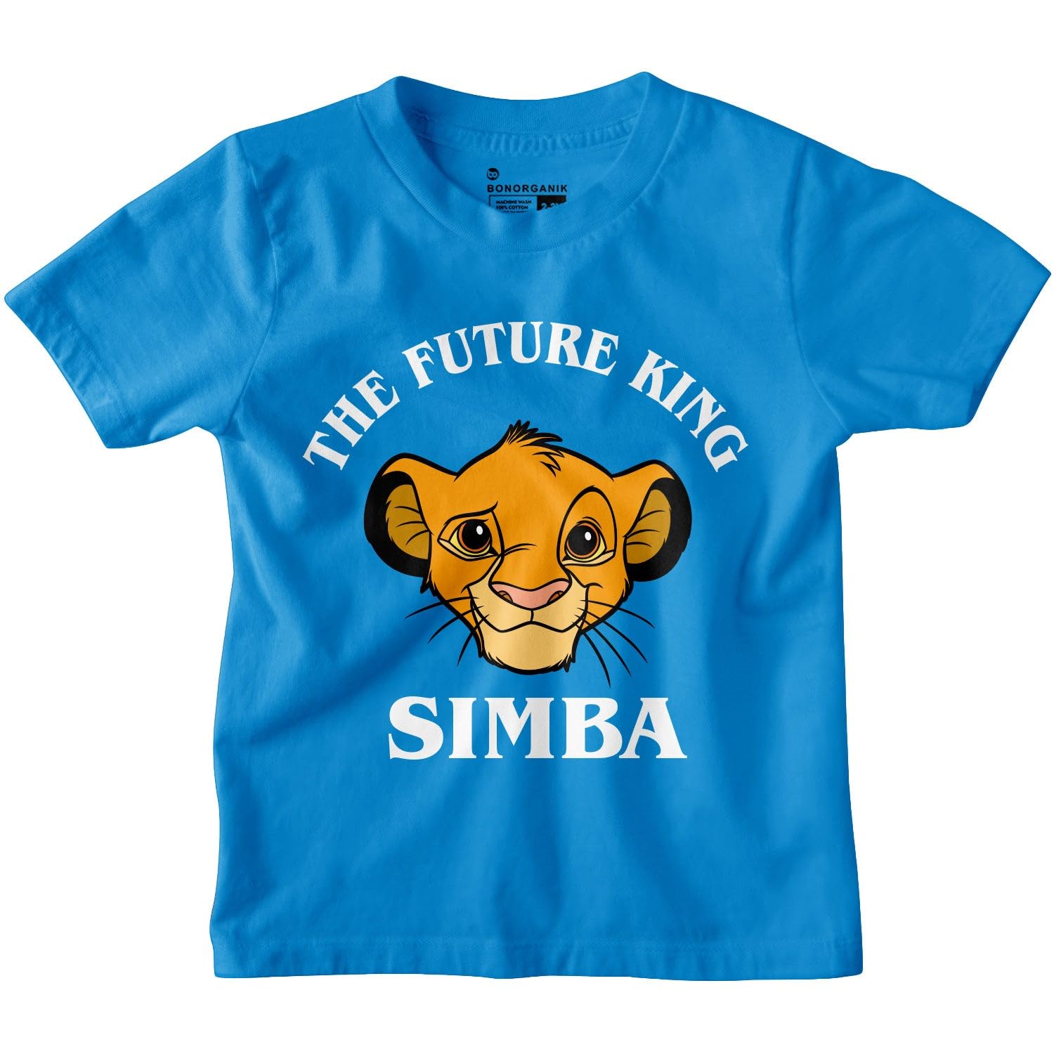 Bon Organik Lion King Turquoise Blue Boys Cotton Tshirt