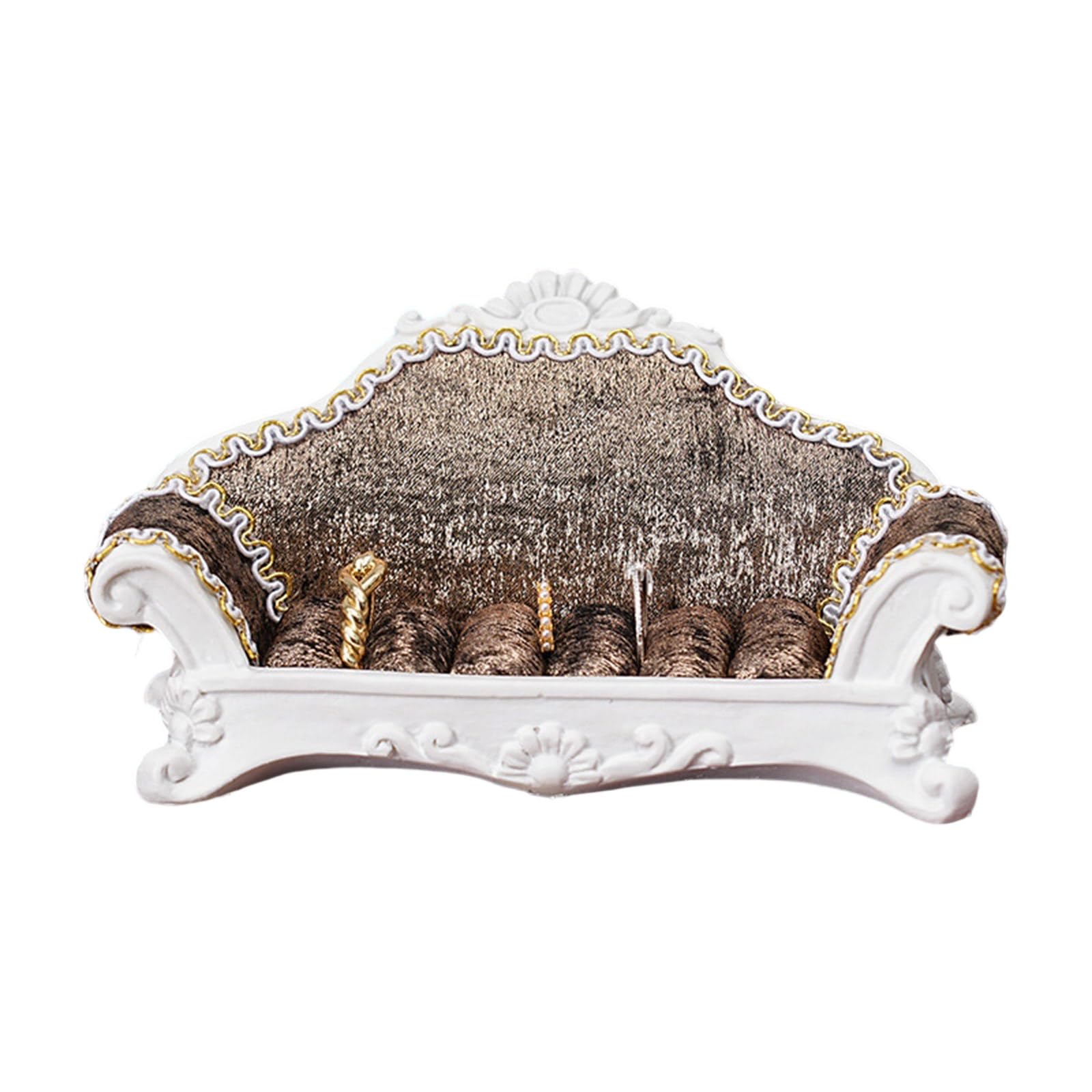ZBIianxer Fashionable Resin Jewelry Display Stand for Earrings Necklaces Compact Home Boutique Storage Decorative Jewelry Holder
