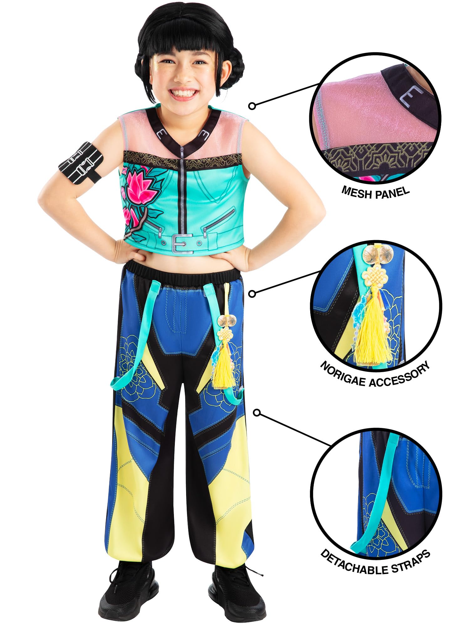 Rubies Official Netflix K-Pop Demon Hunters Zoey Child Costume, Kids Fancy Dress