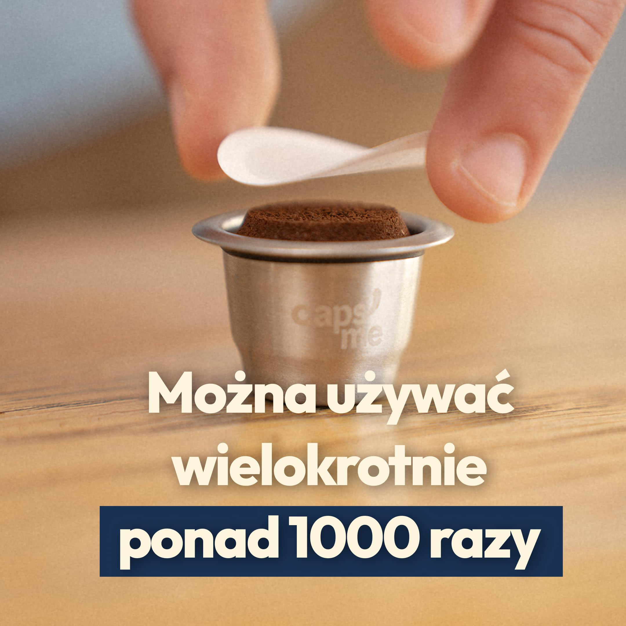 CAPSME - Zestaw kapsułek wielokrotnego użytku, kompatybilny z Nespresso Original, (2 kapsułki ze stali nierdzewnej + 48 papierowych wieczek)