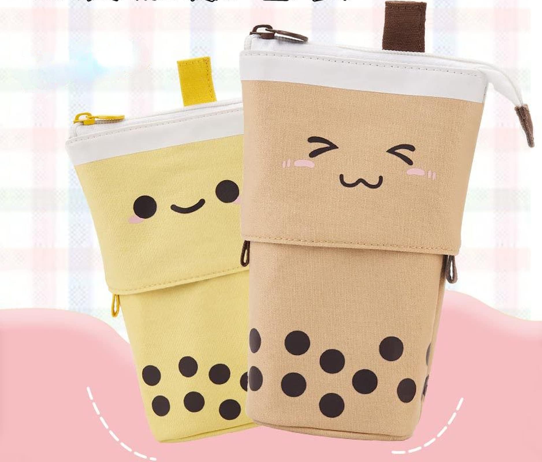 Caja de Gran Capacidad, Estuche de lápices de Dibujos Animados Kawaii, útiles Escolares, papelería(Purple)