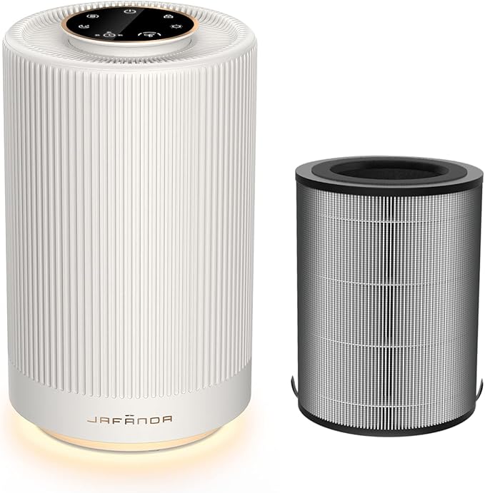 Jafanda Air Purifiers for Home bedroom,One Air Purifier and One Replacement Filter Jafanda Air Purifiers for Home bedroom,One Air Purifier and One Replacement Filter