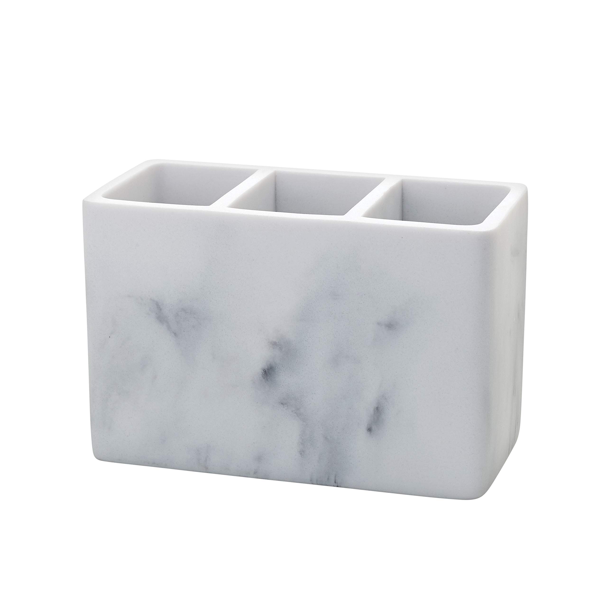 Zenna Home 050975062A Bathroom Corin Vanity Organizer, Marble Grey