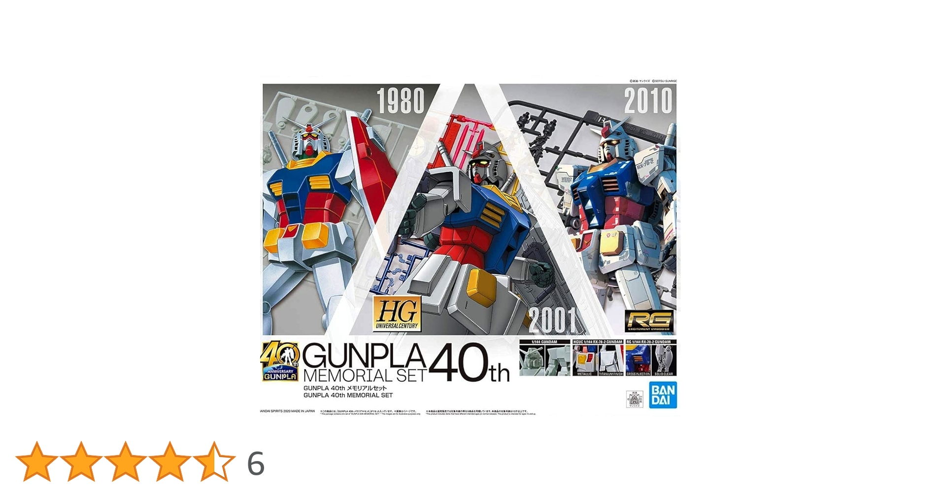 Amazon.co.jp: イベント限定 GUNPLA 40th メモリアルセット 機動
