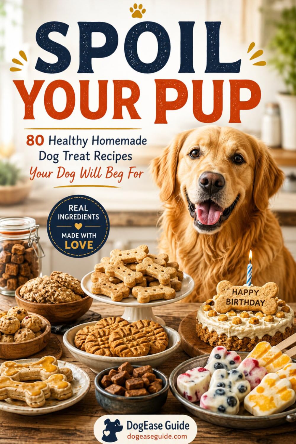 SPOIL YOUR PUP: 80 Healthy Homemade Dog Treat Recipes Your Dog Will Beg For
