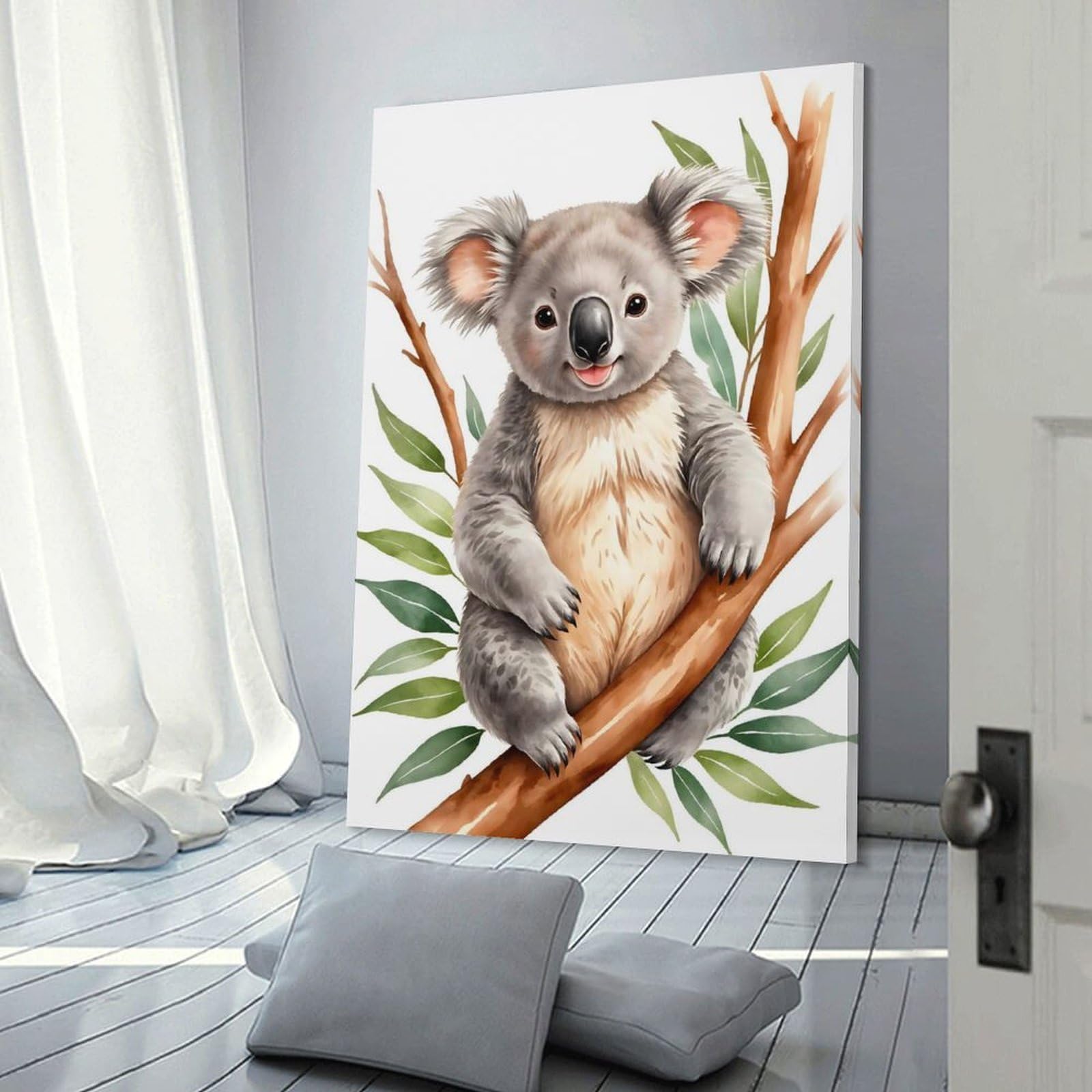 Junmoney Koala Room Decor Wall Art, 12x18inch(30x45cm), for Front Hall, Corridor Or Welcome Spaces, A Neat Decor Update for Hallways