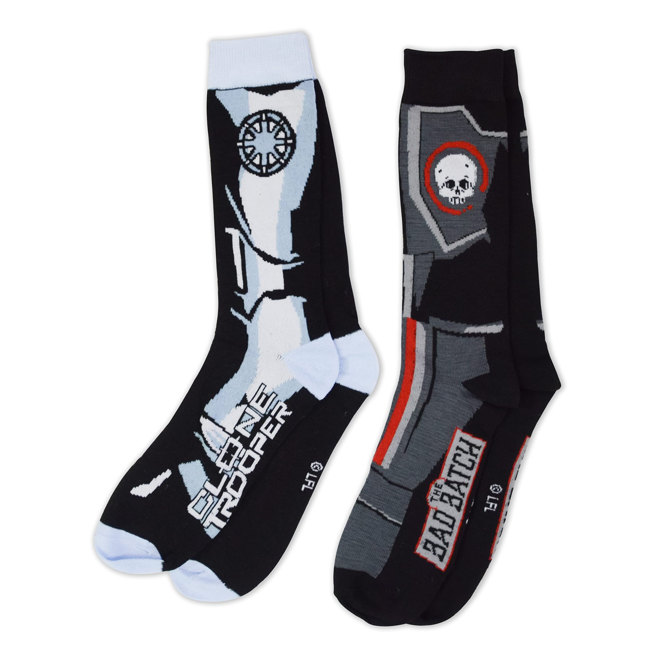 Star WarsBad Batch Hunter Tech Crosshair Wrecker 2 Pack Crew Socks