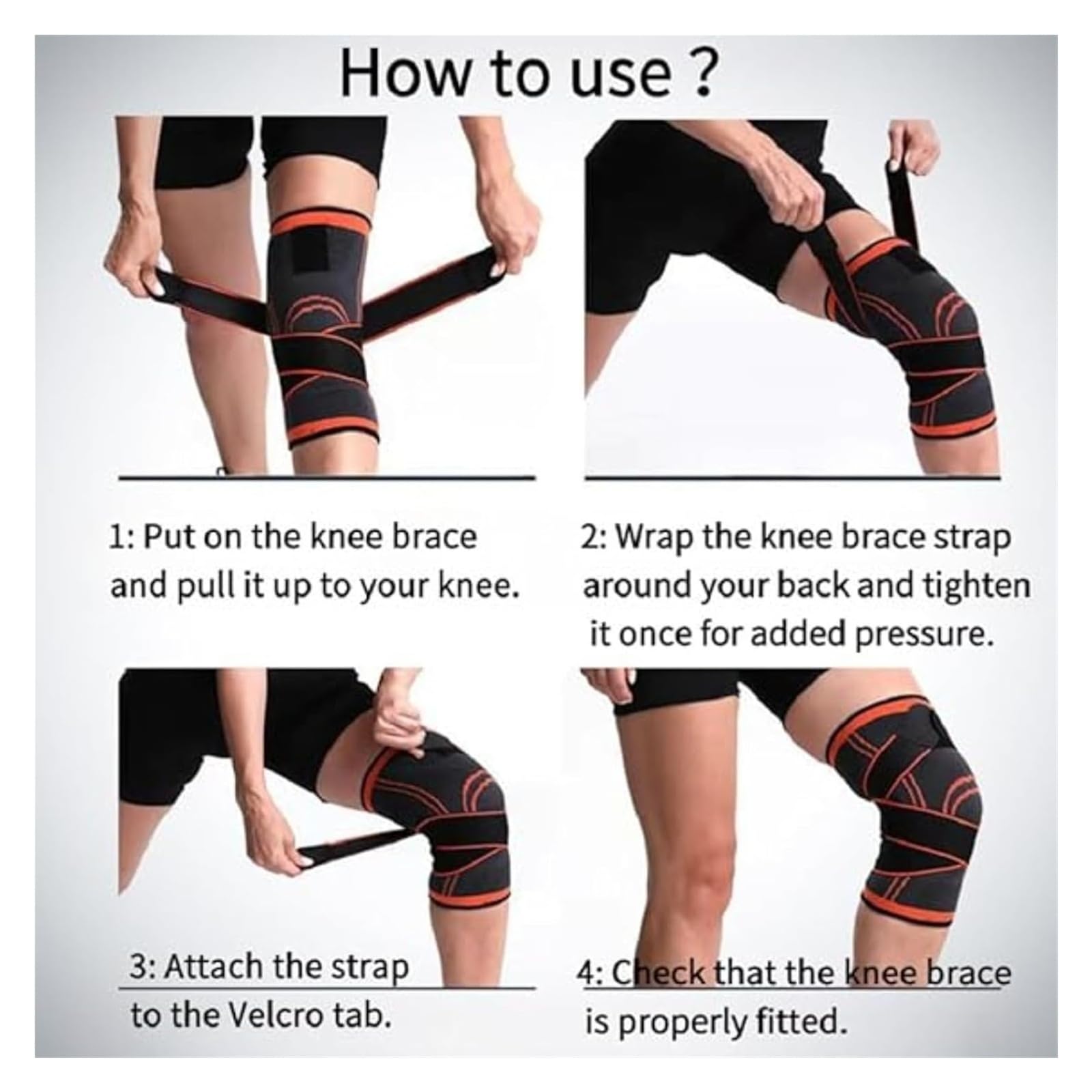ERICAT Knee Stabilizer for Running, Cycling, Basketball, Fitness, Mountaineering