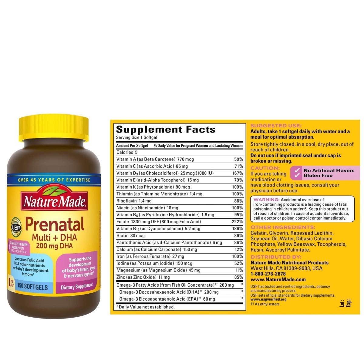 Nature Made Prenatal Vitamins