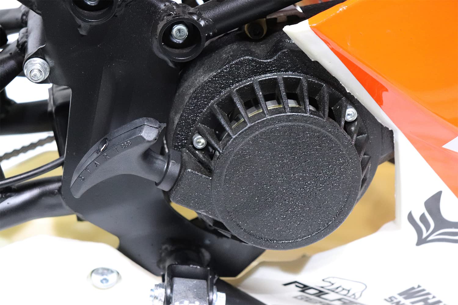 Minimoto Tribo Arancio Motore 2 tempi 49cc per Bambini Motore a scoppio raffreddato ad aria