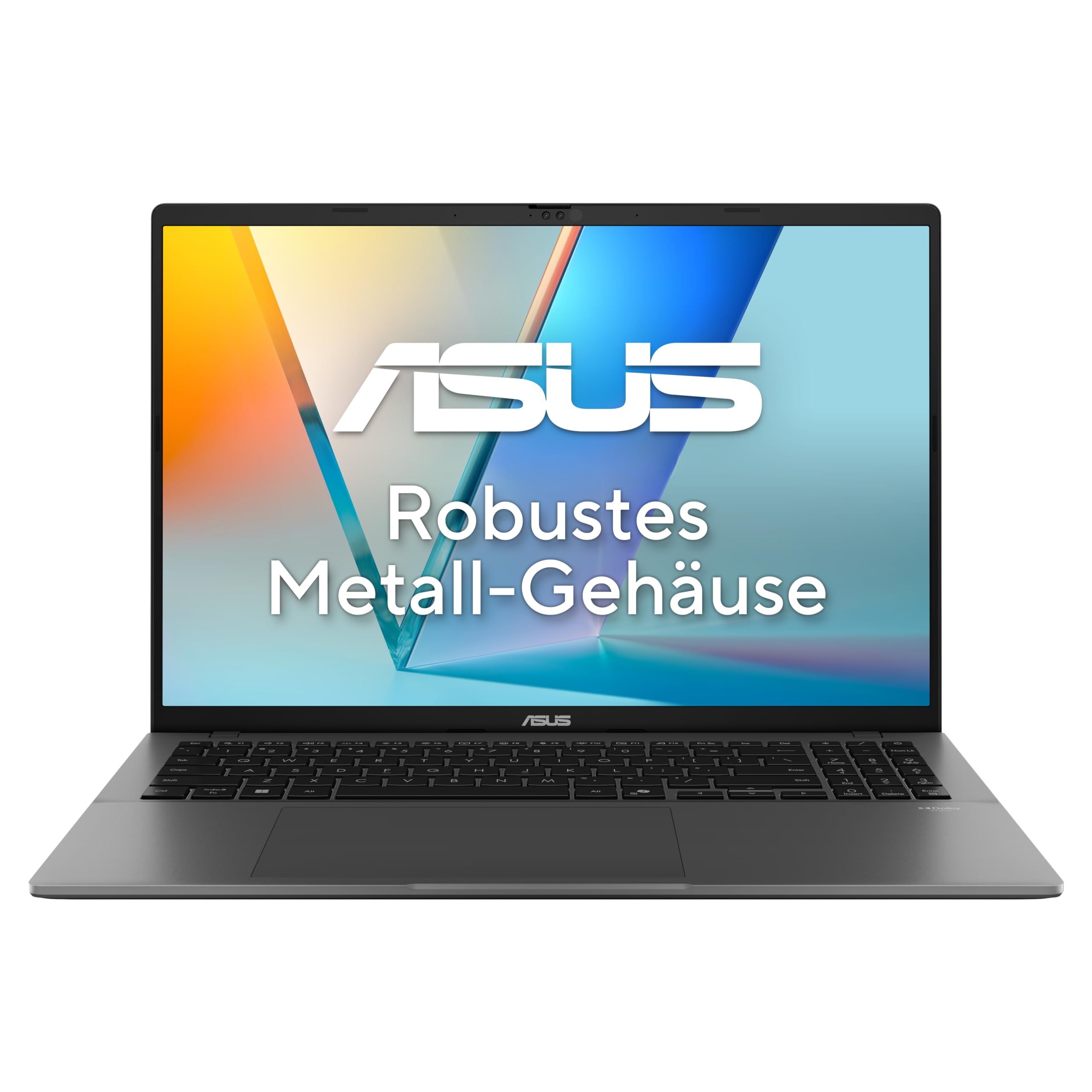ASUS Vivobook S 16 M3607GA Copilot+ PC | 16" WUXGA 16:10 OLED Display | AMD Ryzen AI 7 445 | 32GB RAM | 1TB SSD | AMD Radeon | Win11 Home | QWERTZ | Matte Gray