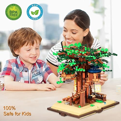 Miniatura 3 de Juego de casa de árbol de amigos para niñas, diseño de bosque de la selva, juguetes de construcción, ideas creativas, juego de aventura para