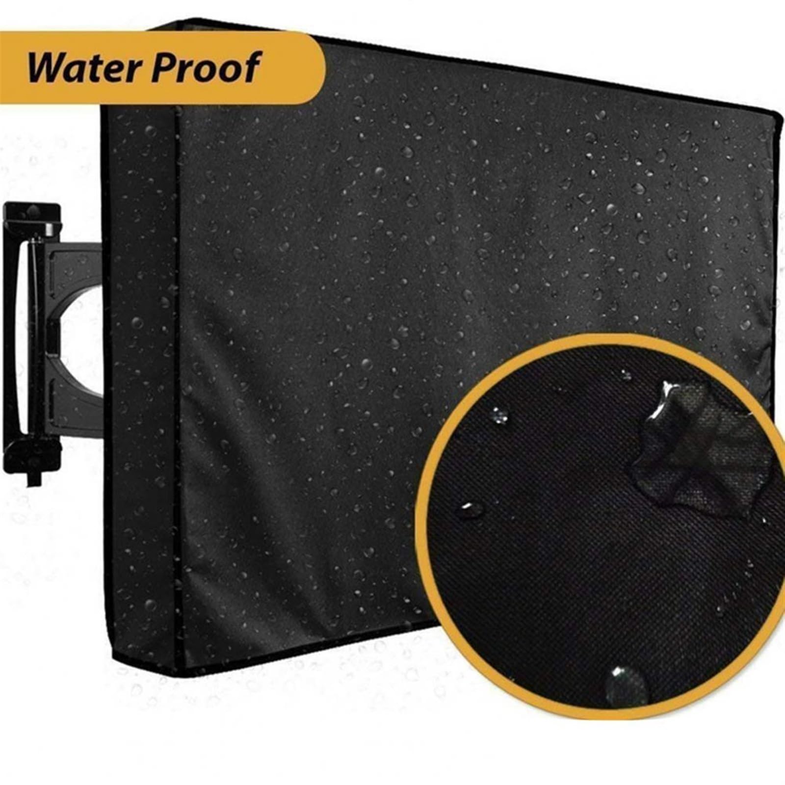 Funda Tv Exterior Cubierta de tela for TV al aire libre, cubierta protectora a prueba de polvo contra el agua, sol, nieve, viento, polvo, hojas, excrementos, Protector de TV for balcón(M)